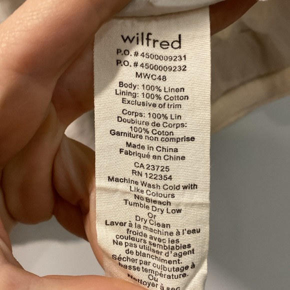 Aritzia Wilfred Linen Sleeveless Bolero top Size 4 - Picture 10 of 13